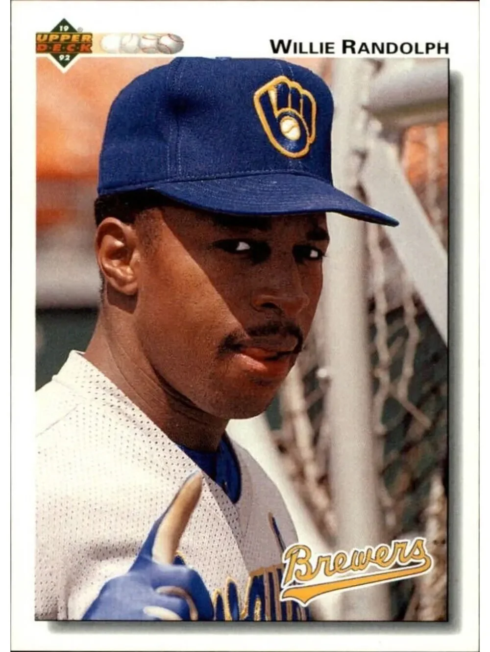 Willie Randolph 1992 Upper Deck MLB #211 Baseball Card Milwaukee Brewers